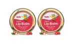 Baby Organo Natural Organic Strawberry Flavor Baby Lip Balm for Dry, Chapped Lips Pack 2 8gm Each