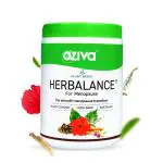 OZiva Plant Based HerBalance Menopause Relief Drink (With Black Cohosh, Lodh Bark & Licorice) for Better Hormonal Balance, Uterine & Vaginal Health, Certified Vegan, 250g
