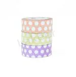 Lakeer 3 pcs Premium Glitter Paper Washi Tape/Adhesive Polka Dot Tape of 5 metre X 15 mm, for Decoration, Craft, Scrapbooking, Bullet Journal, Etc