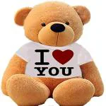 Hug N Feel Soft Toys Brown Polyester And Fabric Teddy Bear Soft Toy - 6 feet