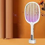 Linnet Electric Rechargeable Handheld Mosquito Killer Racket With UV Light - 5.3 x 2.2 x 5.3 cm (mosbat29)