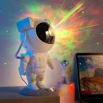 KSBOY Galaxy Light Projector, Astronaut Star Space Projector, Galaxy Night Light with Timer and Remote, LED, Colour Changing, for Bedroom and Gaming Room Decor, Gift for Kids Adults