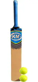 KSS Khelo Meerut Beige Size 4 Bat With 2 Ball Poplar Willow Cricket