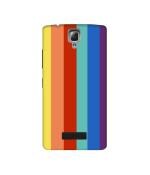 Casotec Rainbow Colors Design 3D Printed Hard Back Case Cover for Lenovo A2010