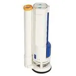 Prem's Dual Siphon-Flush Valve size 8 inch for 1 Pc Floor mounted Toilet Lid operated TOP Push Button (siphon size 8 inch) (complete size 10 inch siphon + connector)