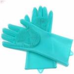 Fitaza Multi-Functional Silicone Kitchen Magic Gloves Wet and Dry Glove (Free Size)