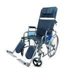 VMS Careline Recliner RELAX Wheelchair Spoke Wheel Foldable (Detachable armrest and footrest)