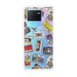 Emble Label CASSETTE AESTHETIC Soft Silicone Case For IQOO NEO 6( TPU | Soft ,IQOO NEO 6| Multicolor )