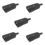 MX 3 Pin Power Connector Ac Plug Male (pack of 5)