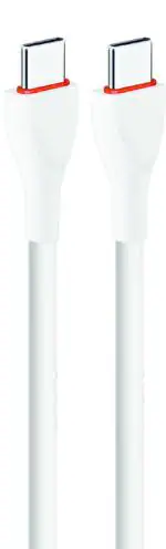 INFINITY PROCAB 65 TYPE-C TO TYPE-C DATA CABLE INFINITY BY ARIHANT - A PREMIUM MOBILE ACCESSORIES BRAND-SUPPORT DASH. VOOC. SUPERVOOC. WARP. MI CHAQRGE TURBO. SUPER DART. QUALCOMM3.0 CABLE (WHITE COLOUR)