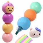 Toyshine 6 Pc Cute Cartoon Highlighter Set for Kids, Marker Pen for Study - Stationery Color for Books Marking, School & Office Uses