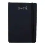 Lakeer A5 Size Diary Notebook Hard Cover with Magnetic Lock 192 Ruled Pages 80 GSM Black Color