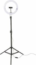 Webilla Ring Light With 7 Feet Tripod Stand With Mobile Phone Clip, 10 Inch Dimmable Led Ring Light With Remote Control For Youtube