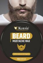 KURAIY Pure Men Hair and Beard Wax with Dead Sea Minerals | Strong Hold & Volume | Pack of 1 Hair Wax (100 g)
