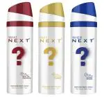 Next Care What Why When Long Lasting Deodorant for Men & Women(New Edition) | Real Perfume Body Spray 200ml Each | Deo Combo Pack of 3