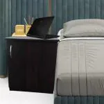 ABCON Engineered Wood Bedside Table (Finish Color - Switch dark, Pre-assembled)