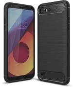 Leyon Black Silicon Back Cover For Lg Q6