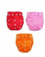BEAUTIQ AND COLLECTIONS CHARMING STARS Reusable and Adjustable Cloth Daiper Nappies Extra Large (Pack of 3)