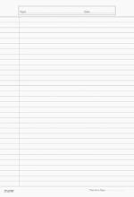 ECLET One Side White A4 Ruled Project Sheet (Pack of 100)