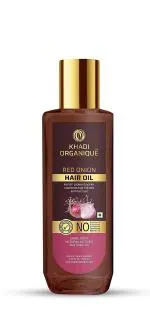 Khadi Organique Red Onion Hair Oil - Control Hair Fall & Hair Growth | No Mineral Oil | SLS & Paraben Free | Strengthens Roots & Adds Shine -100 ml
