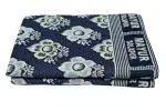 Saagar Tex Rich Pure Cotton Blanket/Single Size Blanket/Bedsheet/Soft and comfy/Summer and Winter use/Solapur Cotton Chaddar/Size: 60'' x 90''/Blue /Quantity: 1 blanket