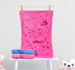 The Little Lookers Pink and Blue Soft Cotton Baby Towel Pack of 2 (46 cm x 84 cm)