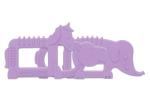INFANT.LY Purple Elephant, Horse and Hippo Shaped Silicone Teethers for New Born Baby (3 Months and Up) 3 pcs