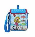 Weshopaholic cm Polyester Travel Girl Character 2 in 1 Box Shaped Skin Friendly School Bag and Sling Bag