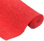 Sejas Collections | Set of 1 Roll, Red | Best Quality Crepe / Wrinkled Paper Rolls, for DIY Flower Making and Wrapping, 8ft Length/20in Width, 75 gsm Craft paper (Set of 1, Red)