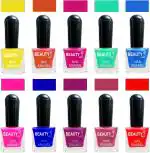 OUR Beauty Multicolor Quick Dry Long Lasting Hd Colors Nail Polish Set 2Feb2024, 80 ml (Set Of 10)