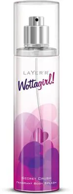 LAYERR Wottagirl Secret Crush Deodorant Spray for Women 675 ml (Pack of 5)