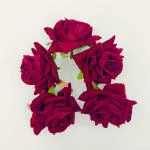 SPECIALYOU.IN Pack of 5 Artificial Red Rose Flowers for Decoration Loose, Artificial Flower for Home Decor, Flower Decoration for Home Function, Wedding, Bedroom Decoration