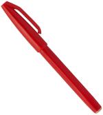 Pentel Arts 2.0 MM Fibre Tip Water Based Sign Pen | Non-refillable | Ideal For Modern Calligraphy & Decorative Writing | Ink Colour - Red | Pack of 12