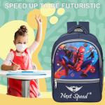 Next Speed Kids Spiderman School Bag for Boys, Waterproof School Bag, 18 L (Blue)