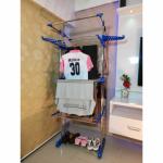 SUNDEX Blue Steel Floor Cloth Dryer Stand India