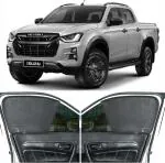 Able Dotnet Half Car Magnetic Sun Shade Curtains for Isuzu D-MAX V-Cross Set of 4 Pcs