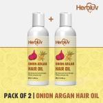 Herbluv Onion and Argan Hair Oil Pack Of 2