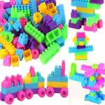 Vastate Assembling Block, Building Unbreakable Toy Set Assembly Game for Kids Boys and Girls(60 Pieces)