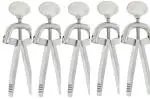 Forgesy Silver Stainless Steel Heister Mouth Gag (Pack Of 5)