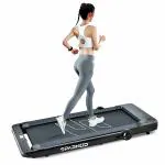 Sparnod Fitness STH-3060 (4 HP Peak) 2 in 1 Foldable Treadmill for Home Cum Under Desk Walking Pad- Slim Enough to be stored Under Bed