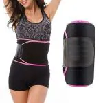 flatmop Sweet Sweat Waist Trimmer for Women and Men - Sweat Band Waist Trainer for High-Intensity Training Z