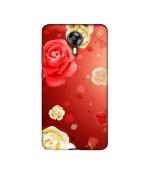 Casotec Red Rose Design Printed Silicon Soft TPU Back Case Cover for Micromax Canvas Xpress 2 E313