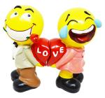 Make A Wish Snowbird Multicolor Resin Snow Bird Emoji Crazy Love Couple