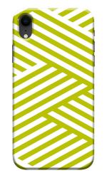MobiEra Apple iPhone XR Zip Zap Green Design Plastic Hard Case Cover