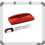 SRIRATNA Non Magnetic 2X2 Feets, Double-Sided Writing Whiteboard & Chalkboard, Combo of 3 Items Whiteboards and Duster Combos (White, Green)