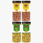 YUM YUM Premium Dry Fruits Almonds & Raisins - Combo Pack 1kg (2x 500g)