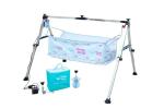ZUMART N Sing Silver Automatic Folding NIR Stainless Steel Cradle Kit for New Born Babys