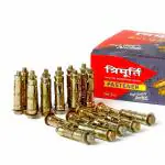 Trimurti 6MM 100 Pcs Brass Wall Fasteners Golden Bullet Anchor Bolt Screws - Rust Proof for Concrete Walls and Wood- Unbeatable Hold - Easy Installation Guide