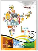 Rush Semi Rough A4 Notebook Ruled (360 Pages) - Pack of 3