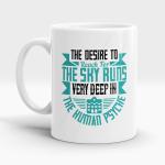 Lastwave Coffee Mug, The desire to reach for the sky runs very deep in the human psyche, Graphic Printed 11oz Ceramic Coffee Mugs for Architect